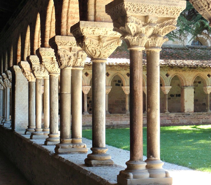 Cloister columns, Moissac, GR 65, France