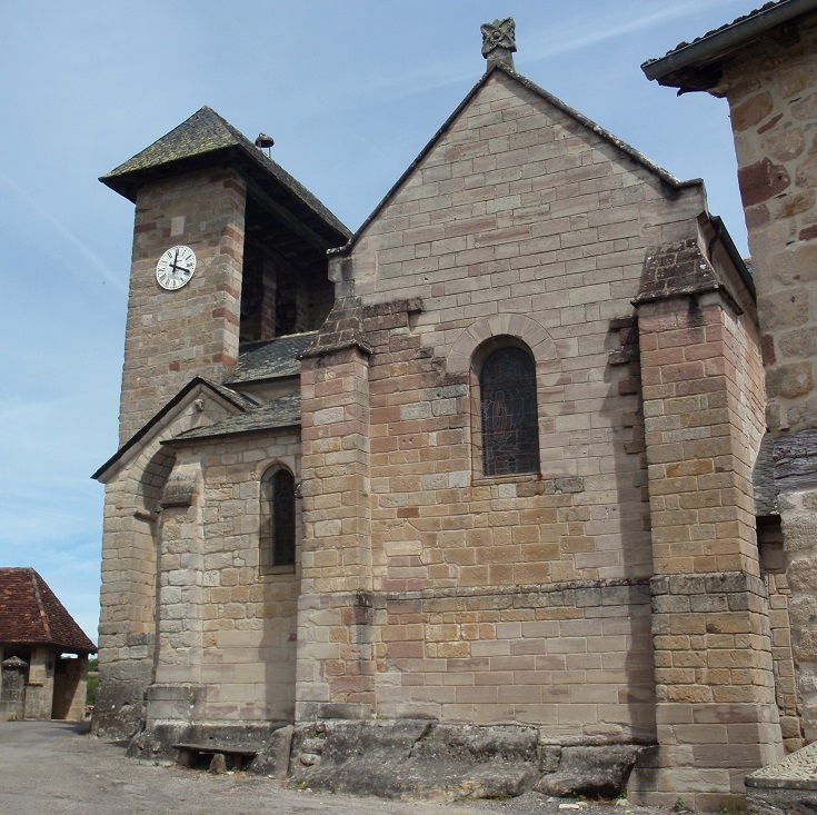 Eglise Saint-Barthélèmy, Curemonte, GR480, France
