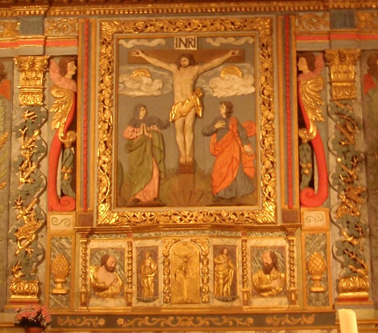 Inside Eglise Saint-Barthélèmy, Curemonte, GR480, France